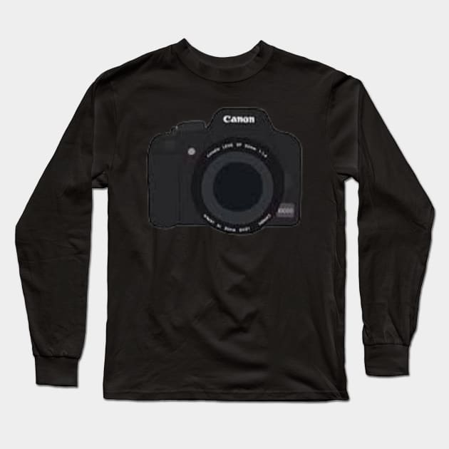 Canon Camera Long Sleeve T-Shirt by stickersbyjori